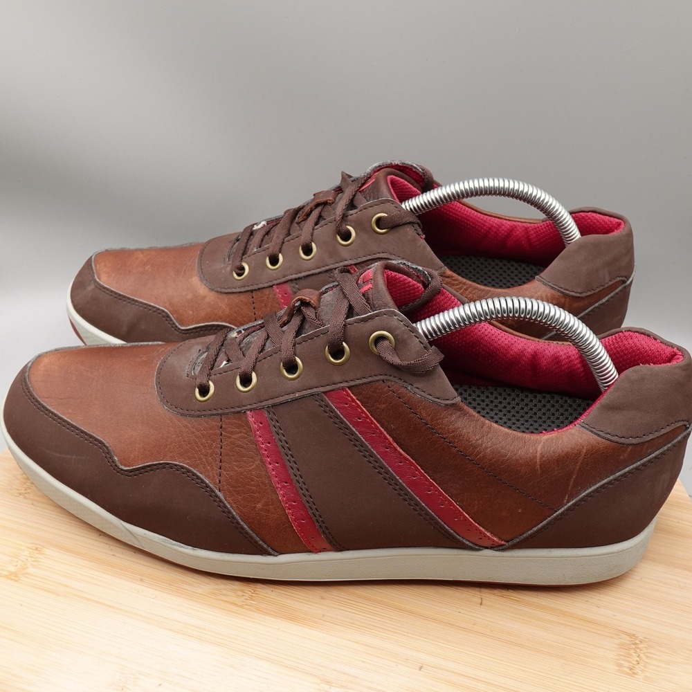 FootJoy Shoes Mens 11M Brown Leather Golf Athletic Spikes 54371 Flaws